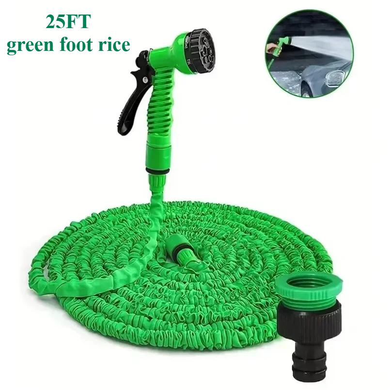 

25-100FT Enough size Expandable Hose High Pressure Multifunctional Water Hose For Car Cleaning Home Garden Irrigation Spray Gun