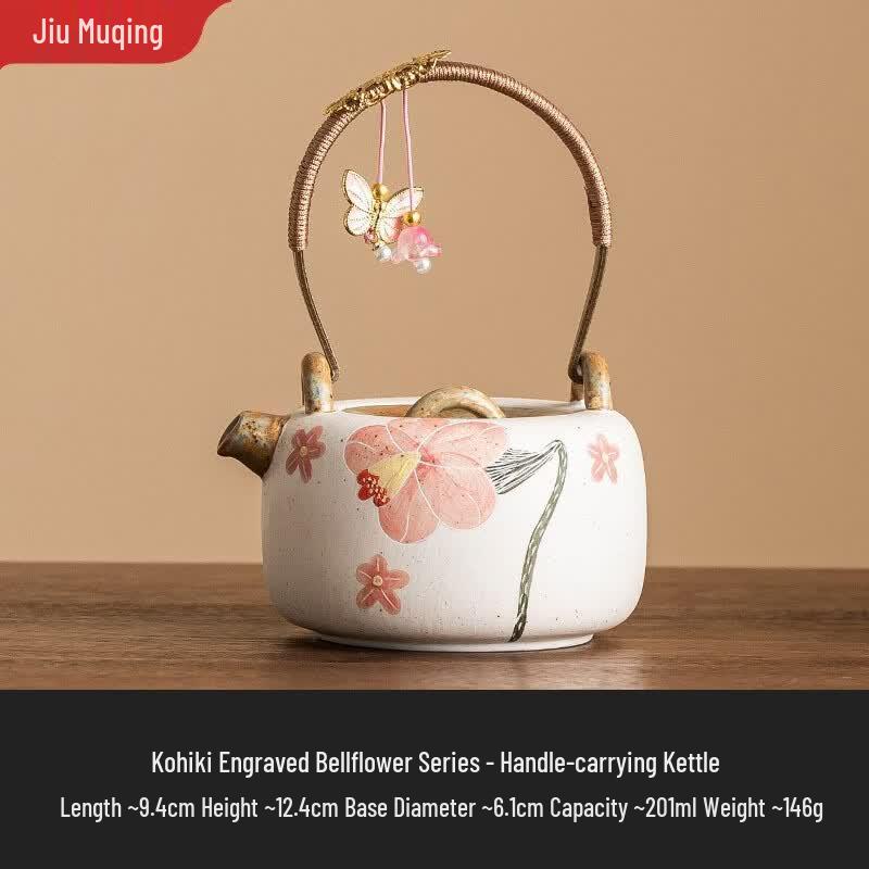 Jiumuqing Ceramic Lifting Handle Teapot