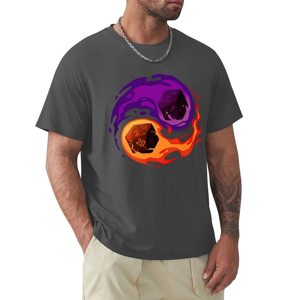 Balance Dice - Dungeon Master RPG Player - Role Playing Critical Hit Cool And Funny Short Sleeved Casual Fashion Cotton T-shirt