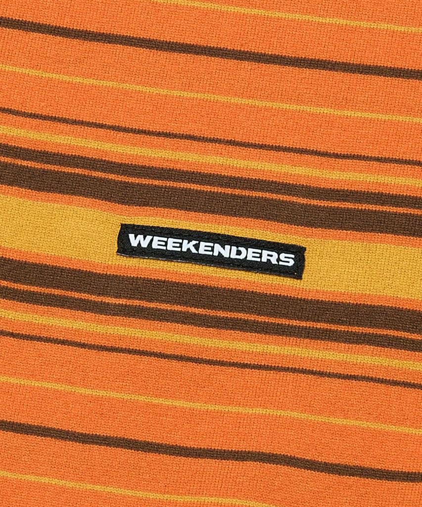 WKNDRS Striped Ls T-Shirt (Orange)