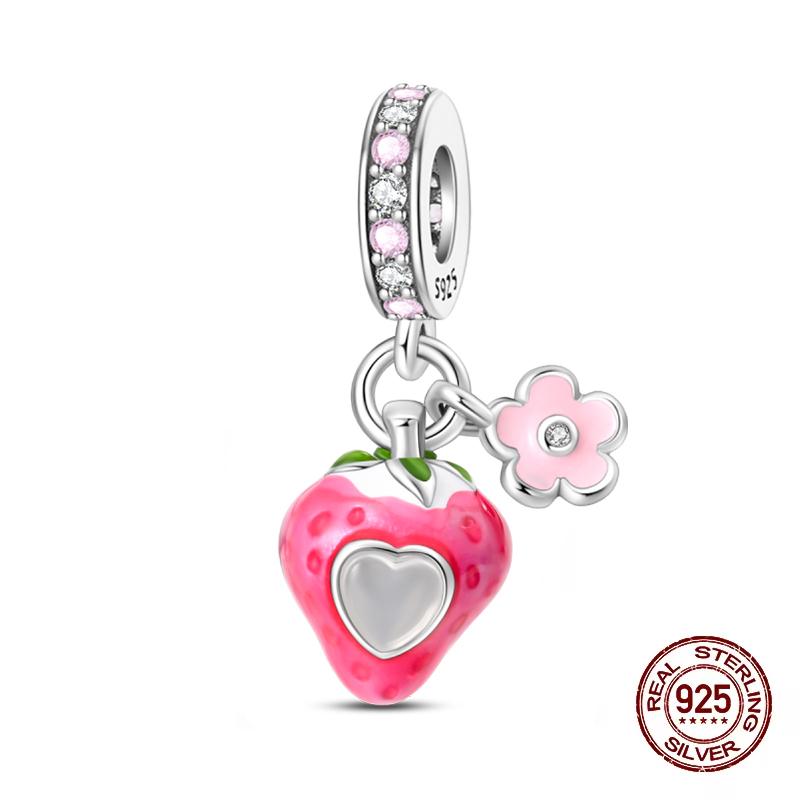 100% Copper Fashion Princess Pink Bow Charms Beads Fit 3Mmoriginal Bracelets Diy Jewelry Anniversary Gifts