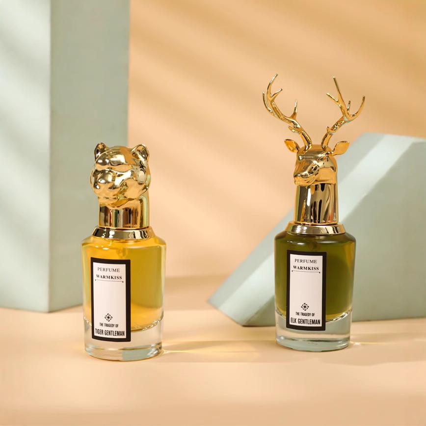 WARMKISS Animal Head Perfume Gift Box Animal Portrait Women's Perfume Lasting Light Fragrance Fresh Men's Perfume