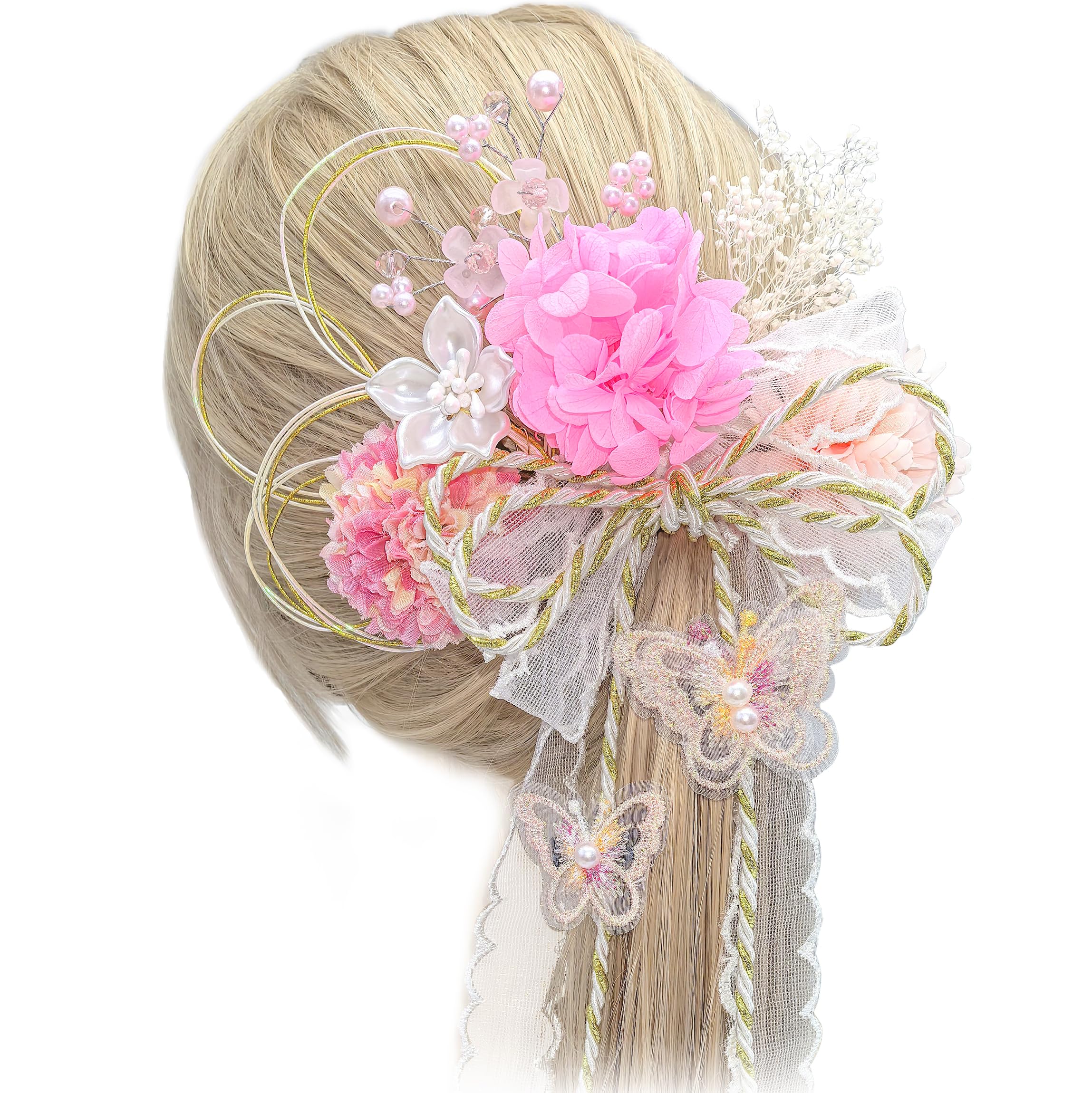 

[JZOON] Hair Accessory [7 Colors Available] For Coming-of-Age Ceremony, Graduation Ceremony, Traditional Japanese Clothing, Wedding, Hakama, Kimono,