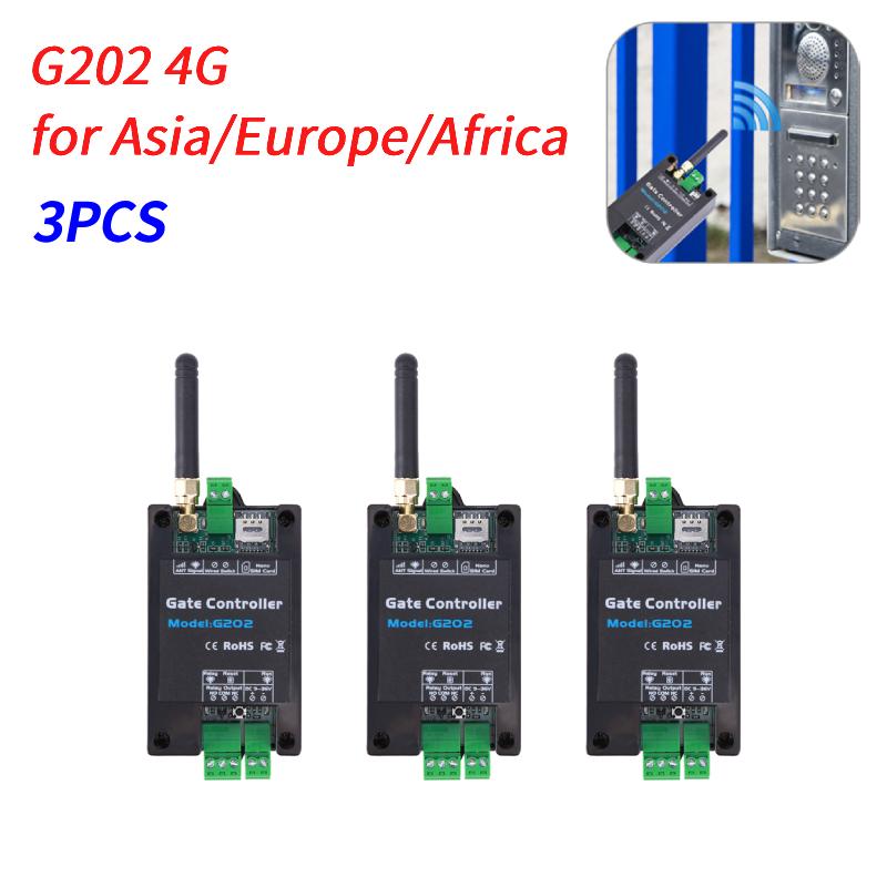1-5pcs GSM 2G 4G LTE Gate Opener Controller G202 G201 SMS Remote Control Relay Switch Wireless Door Opener 850/900/1800/1900MHz