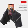 Unisex Waterproof Winter Cycling Gloves - Windproof, Velvet-Lined, Non-Slip, Touchscreen Compatible for Riding, Driving, and Sports.