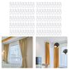100Pcs Curtain Movement Essential S Shaped Quiet Track Glider Hook Track Drapery Hook