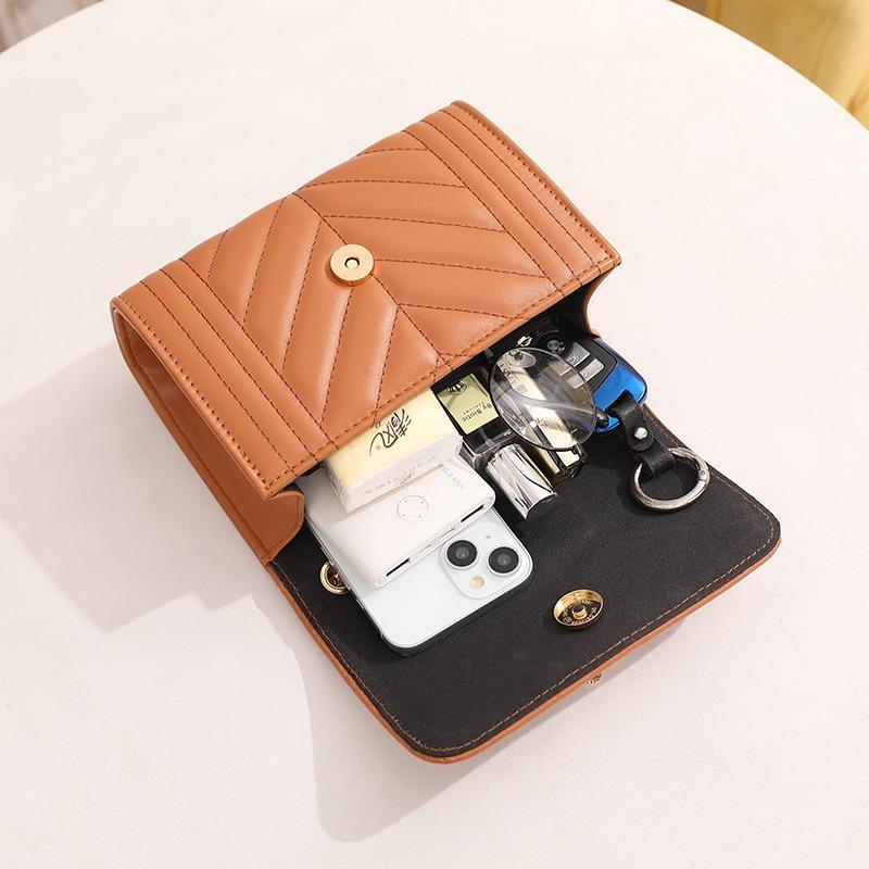 Bag New Stripe Small Square Bag Fashion Versatile One Shoulder Crossbody Women's Bag