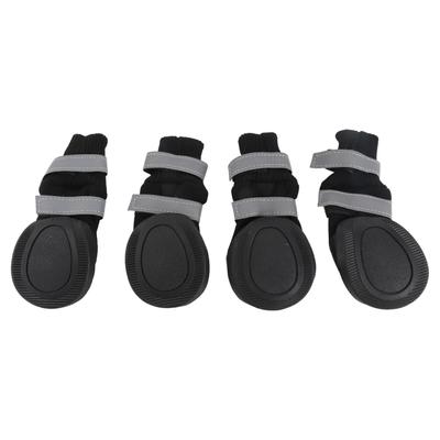 4 st Set Vattentäta Husdjur Hundskor Halkfria Skyddsstövlar för Stora Hundar
