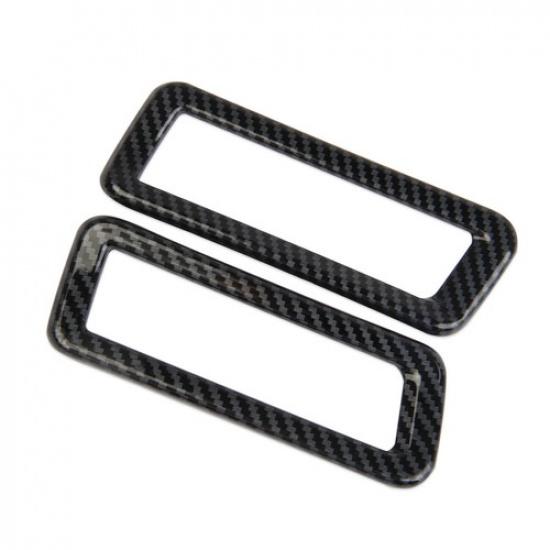 Carbon Fiber Style Trunk Tail Gate Licence Light Cover Trim Fit For Ram 1500