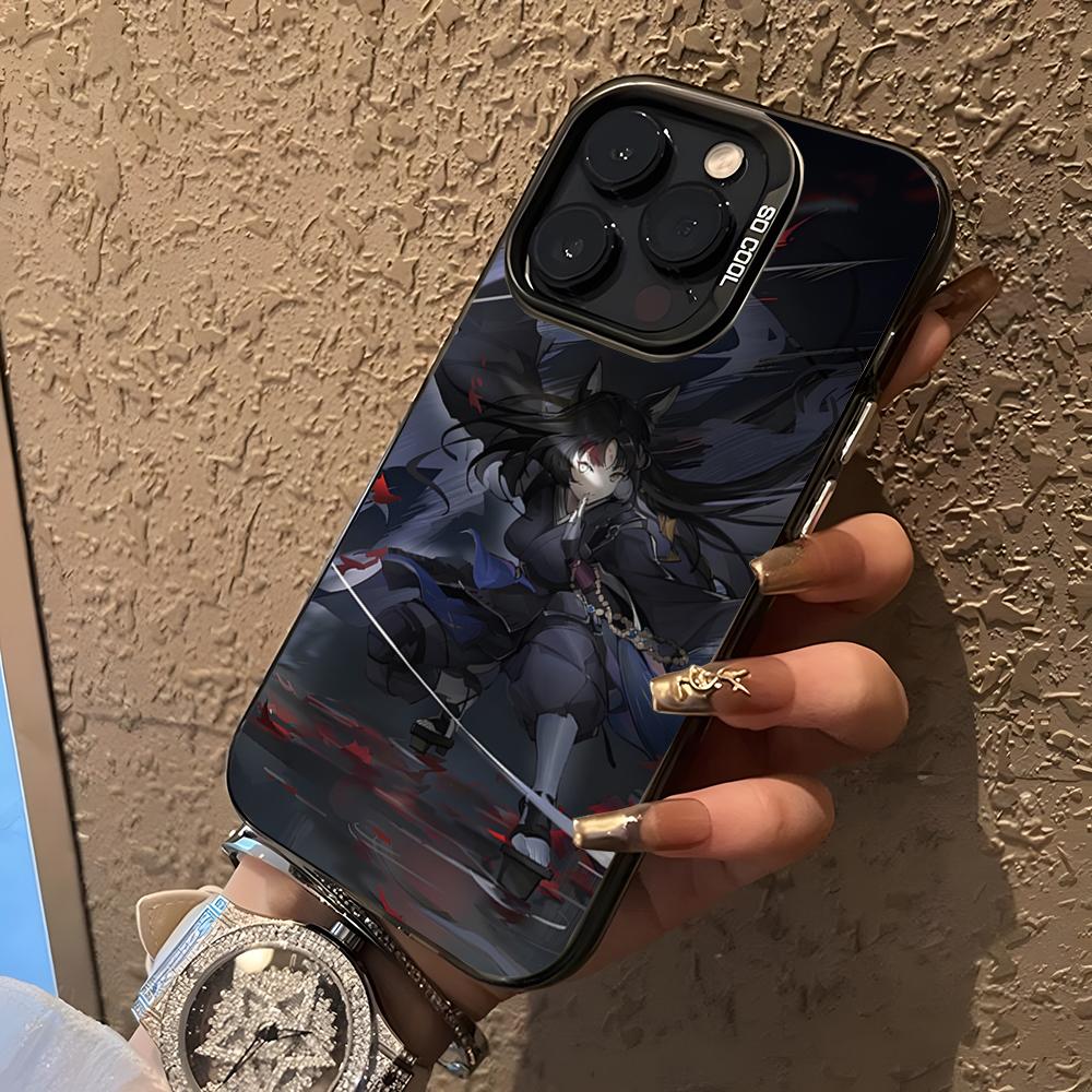 Arknights Anime Game Phone Case For 17 Air IPhone 16 Pro Max 15 14 Plus 12 13 X XS Max 11 Colorful Silver Cover