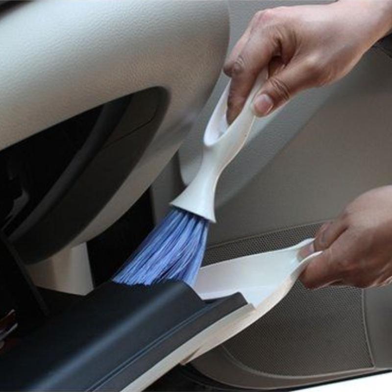 Multifunkční čistící kartáč do auta Výstup vzduchu z klimatizace do auta Praktický čistící kartáček Vnitřní přístrojová deska Kartáček na čištění sedadel