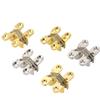 2Pcs 12x43MM Invisible Hinges Silent Close Cross Hinge Hidden Concealed Cabinet Cupboard Door Wooden Boxes For Folding Furniture