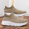 Zapatillas Deportivas Mujer Negro Blanco Caqui Hombres Casuales Ligeras Slip-on Calcetines Zapatos Pareja Zapatillas para Correr