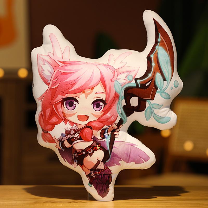 King Quality Premium Glory Video Game Hero Plush Cushion Pillow Soft Crystal Velvet Cartoon Print