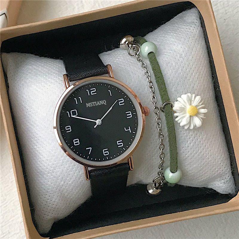 Niche Watch Female Style High Value Watch Junior High School Students Antique Style High Sense Small Fresh Student Quartz Watch