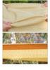 Beige Sunshade Net – Dense, Thickened Light Blocking Net with Edge Binding and Holes for Courtyard Sun Protection