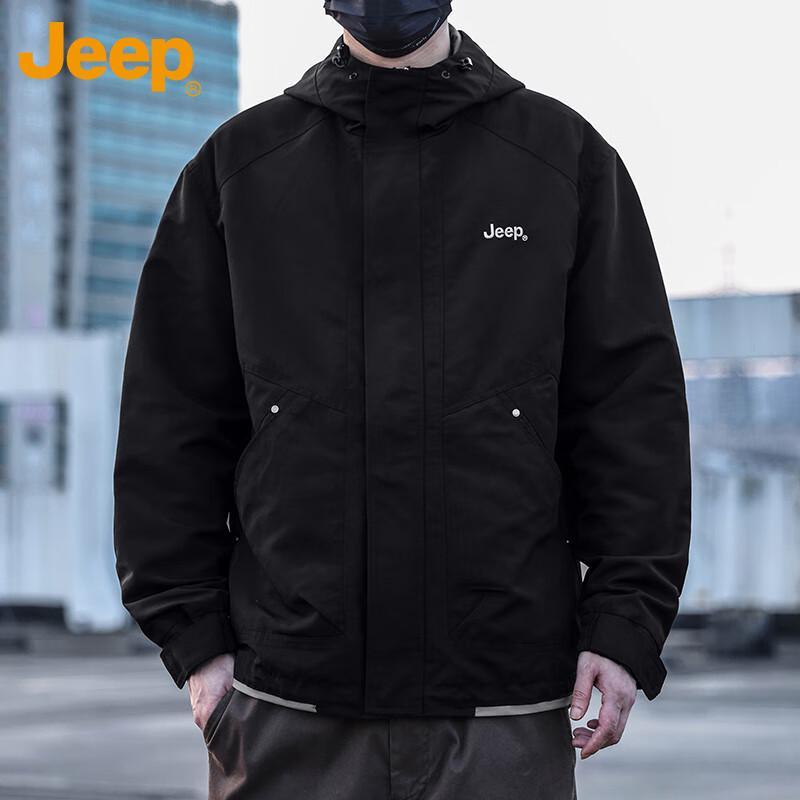 Jeep Men's Hooded Casual Jacket