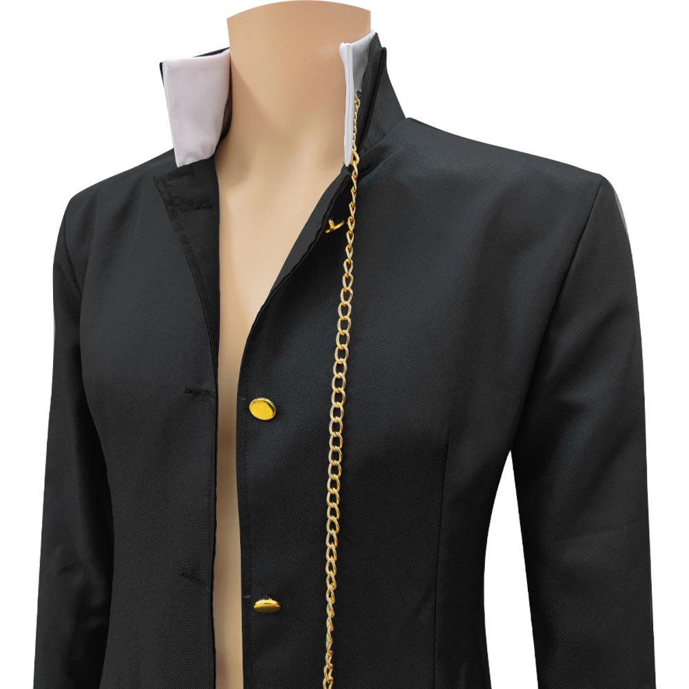 Japanese Anime Cosplay Costumes Uniform Fall Black Coat With A Chain Spring Arrival Halloween Themed Party Suit Long Jackets
