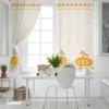 Pumpkin Autumn Orange Embroidery Thanksgiving Blackout Curtains For Living Room Bedroom Window Treatment Blinds Kitchen Drapes