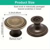 8pcs Zinc Alloy Material Cabinet Knobs, 1.20*0.82 Inches,  Hardware Round Pull Tool for Kitchen Cabinet and Drawer Dresser Knobs with Two Size Screws