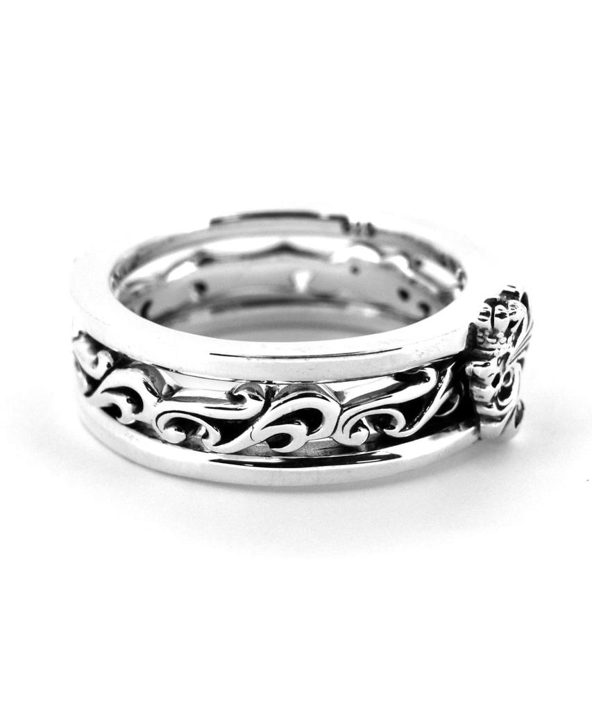 Lionheart Arabesque Slide Silver "HOWL" Ring/925