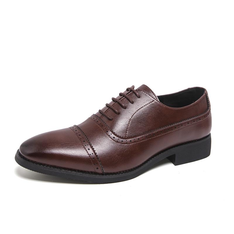 

Men s Plus Size Formal Leather Loafers - Comfortable, Lace-up Wedding & Business Shoes EU 42