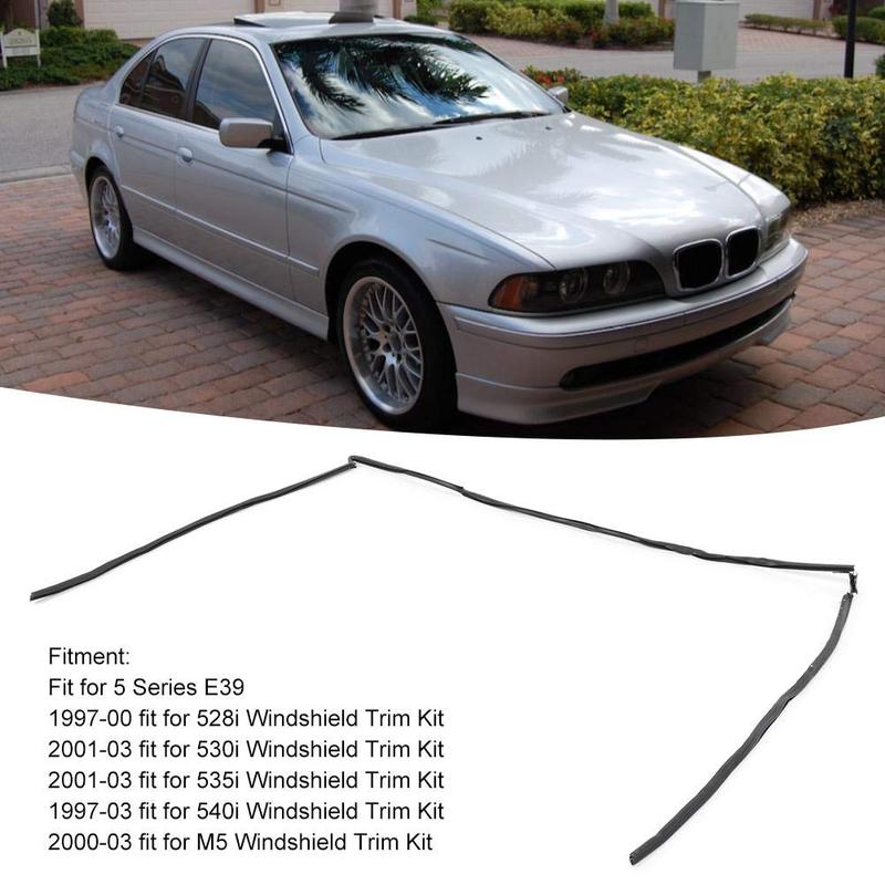 Car Wiper Windshield Panel Moulding Trim Seal Strip Front Glass 51318159784 For BMW 5 series E39 1997- 2002 2003 Auto Seals
