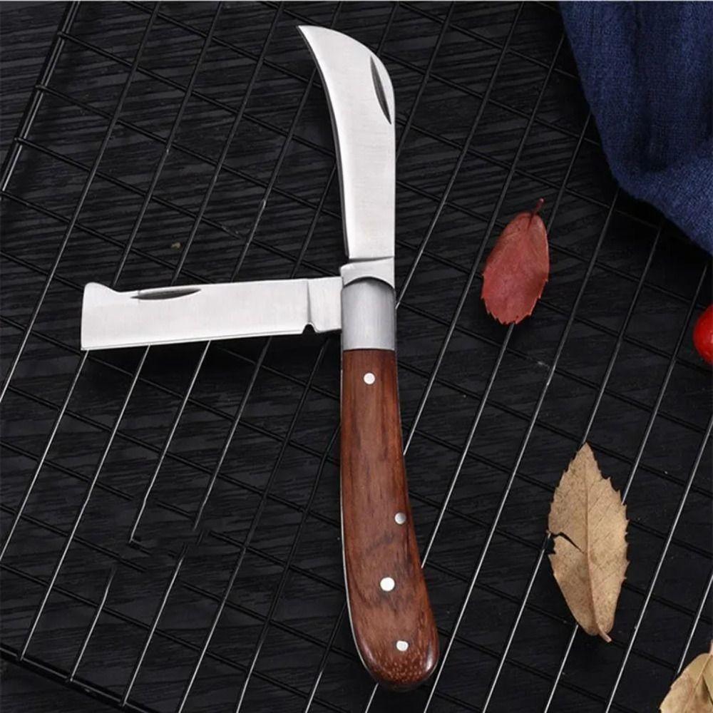 Professional Gardening Pruning Knife Sharp Single Open Knife Foldable Grafting Cutter Seedling
