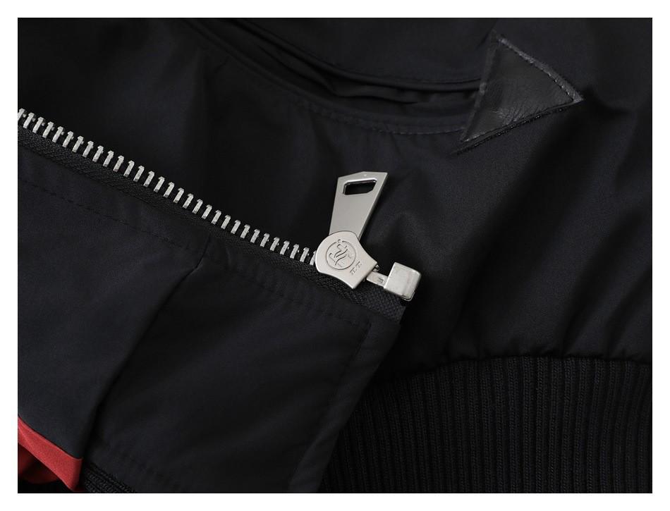 FORN3 American Retro Men's Pilot Zipper Jacket - Trendy Loose Fit Winter Down Coat (N1807)