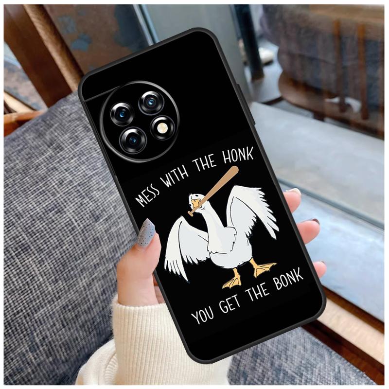 Duck Goose Honk Bonk Funny Meme Case For OnePlus 15 13 12 11 10 9 Pro 13R 13T 12R 10T 8T Nord CE 5 2 3 4 Lite N20 N30 Coque