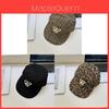 Vintage Leopard Embroidered Baseball Cap With Wide Brim For Casual Men Women Sun Protection