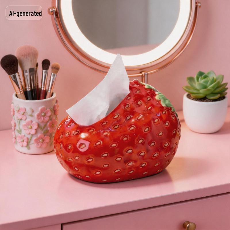 2026 Cute Cartoon Silicone Tissue Box and Ornament for Living Room