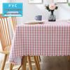 Plaid Waterproof PVC Tablecloth: Oil-Proof, Wash-Free Dining Decor for Restaurants, Hotels, B&Bs, and Camping.