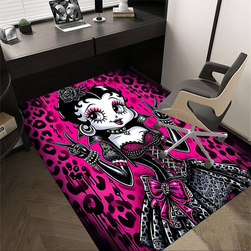 

1PC Vampire Leopard Non-Slip Floor Carpet Compatible for Office&Living Room&Dining room - Flat-Weave Machine- Soft & Pattern-E255 60cm by 90cm