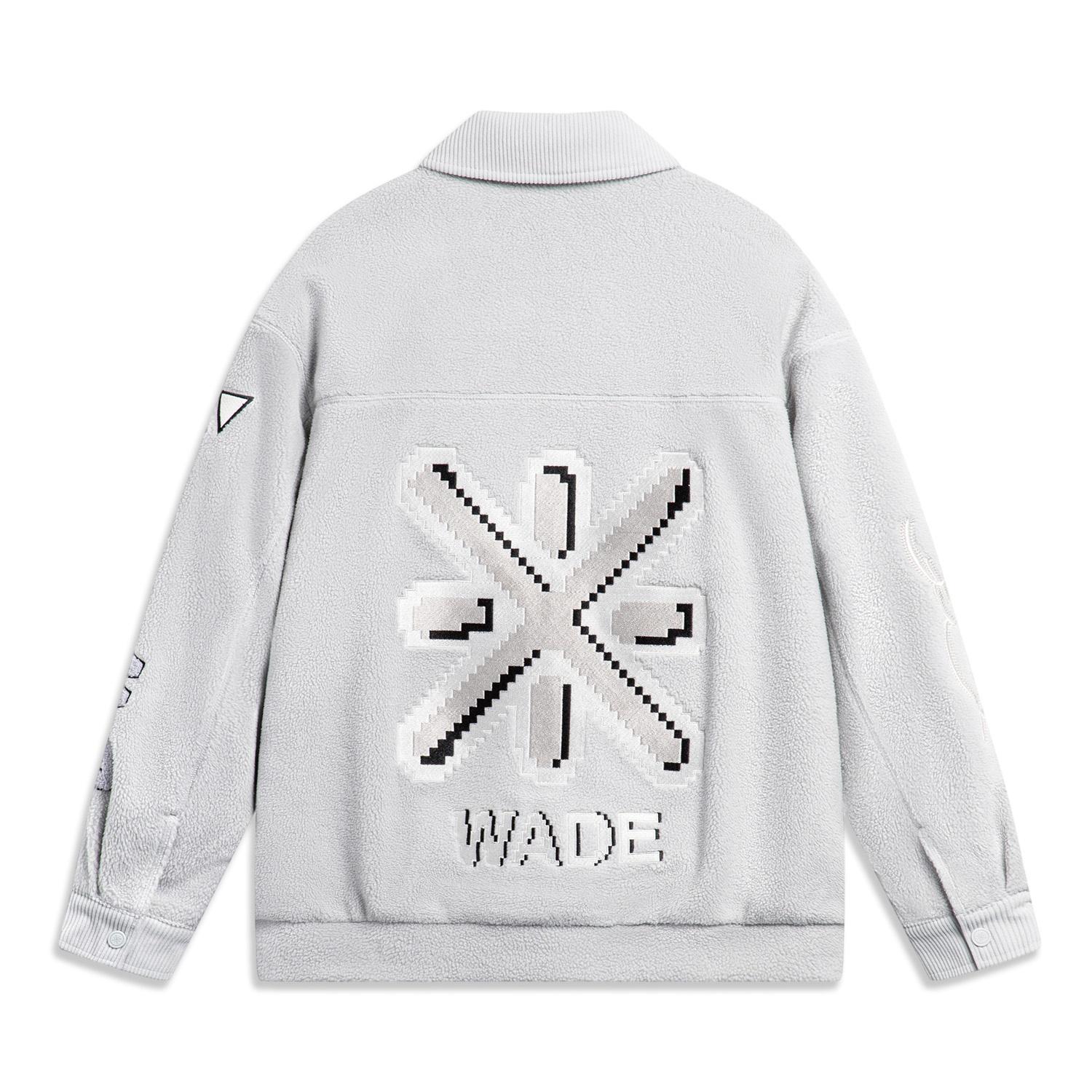 Li-Ning Way Of Wade Graphic Polar Fleece Jacket Halo Grey Men s AFDT853-2 M