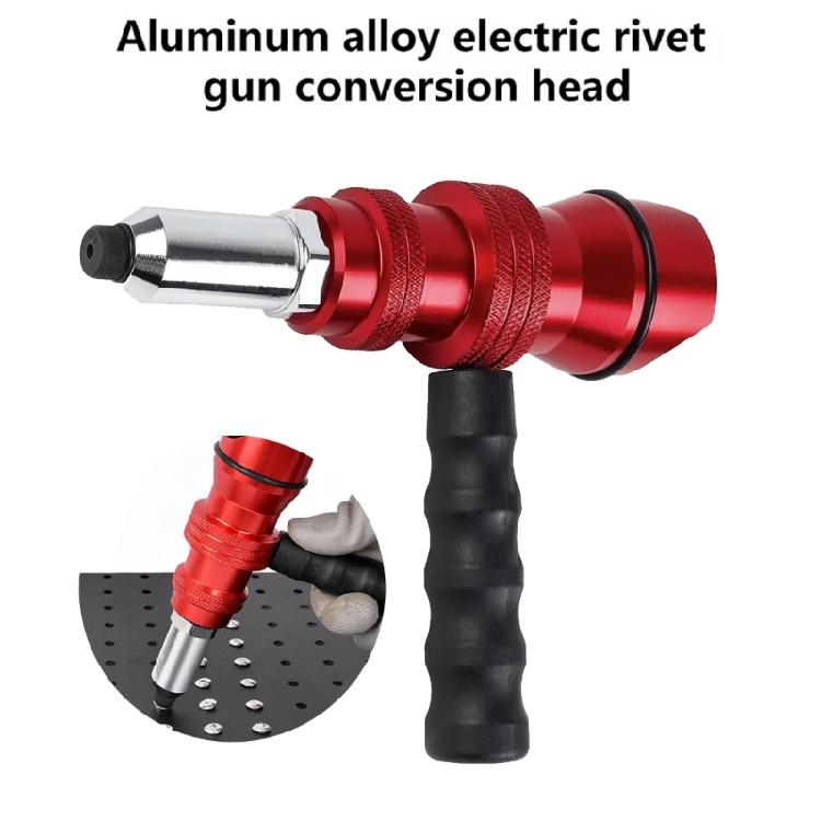 High Performances Rivet Guns Adapter Conversion Head with 100 Rivets Enhances Grip Stability for Professional Metal Work