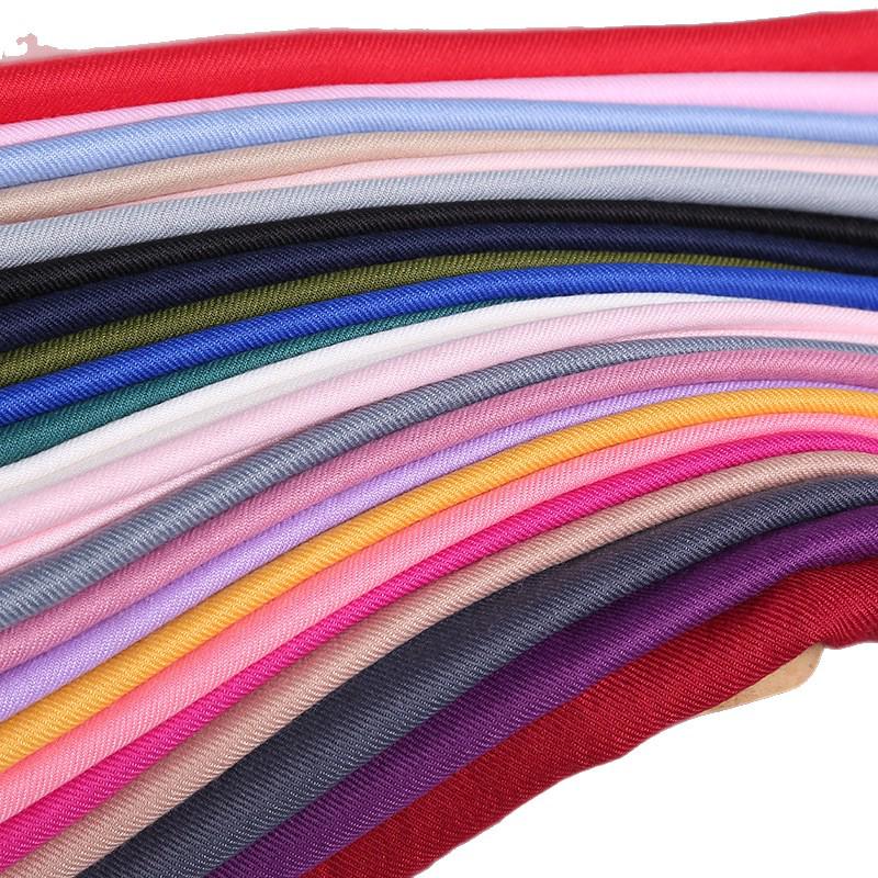 Women's High-End Korean Style Tassel Scarf - Imitation Cashmere, Solid Color, Thickened Neck Warmer Shawl for Autumn and Winter.