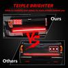 Tailgate Light Bar Driving Safety Warning Tail Rear LED High Brightness Strip Light with 3-Row 504 LEDs  4-Way Flat Connector Wire