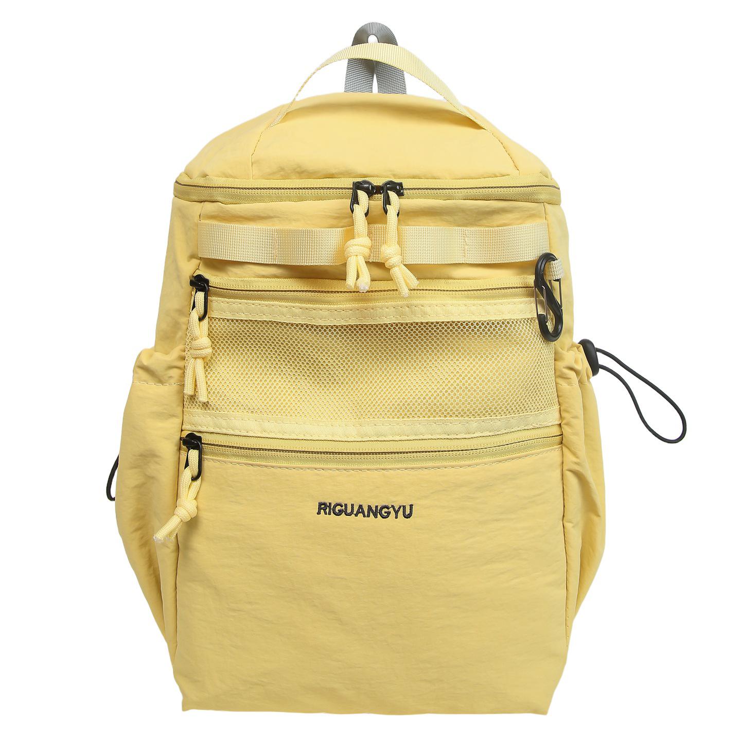 

Трансграничный Легкий Рюкзак Большой Вместимости для Активного Отдыха - Универсальный Рюкзак в Японском Стиле для Студентов и Альпинизма Small жёлтый