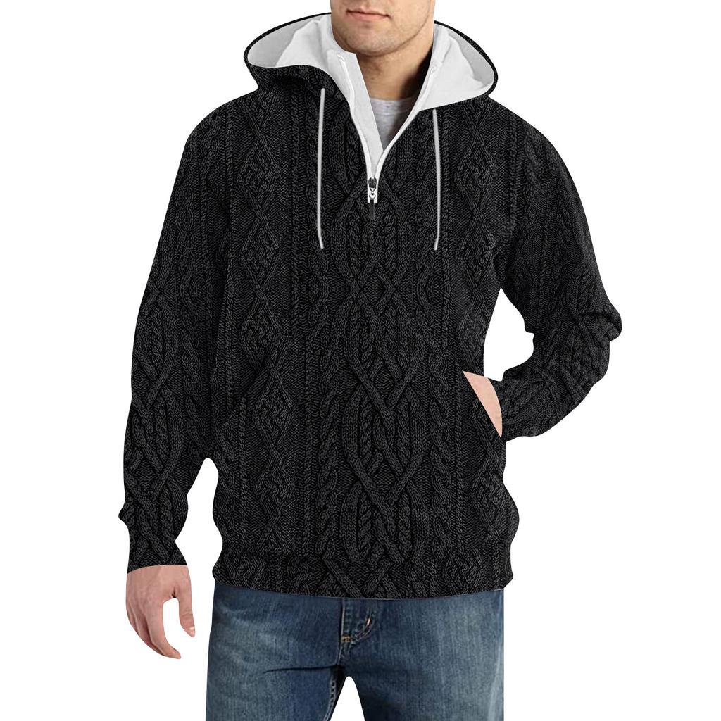 Spring And Autumn Men's Standing Collar Sweatshirt Is Outdoor Casual Sweaters Tops