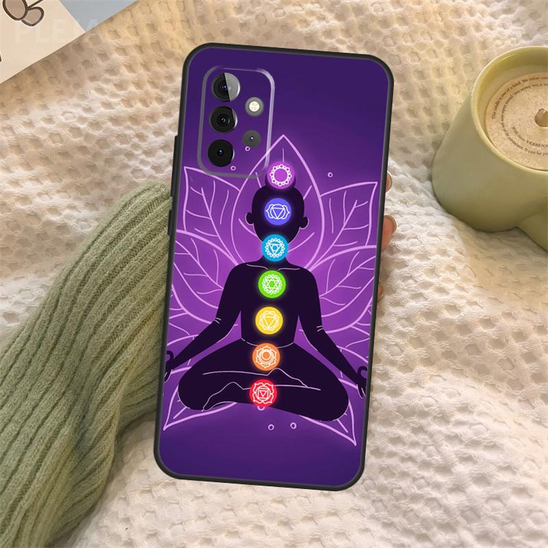 The Mandala Chakra Insist Yoga Case For Samsung Galaxy A15 A22 A52 A32 A54 A14 A16 A26 A36 A56 A55 A35 A05 A06 A53 A33 A13