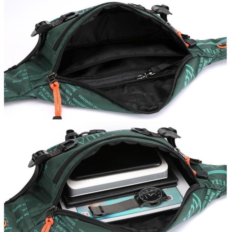 Borsa da petto estiva impermeabile da uomo Borsa sportiva da cintura Borsa da donna per cellulare Borsa a tracolla trendy per il tempo libero all'aperto Borsa mimetica