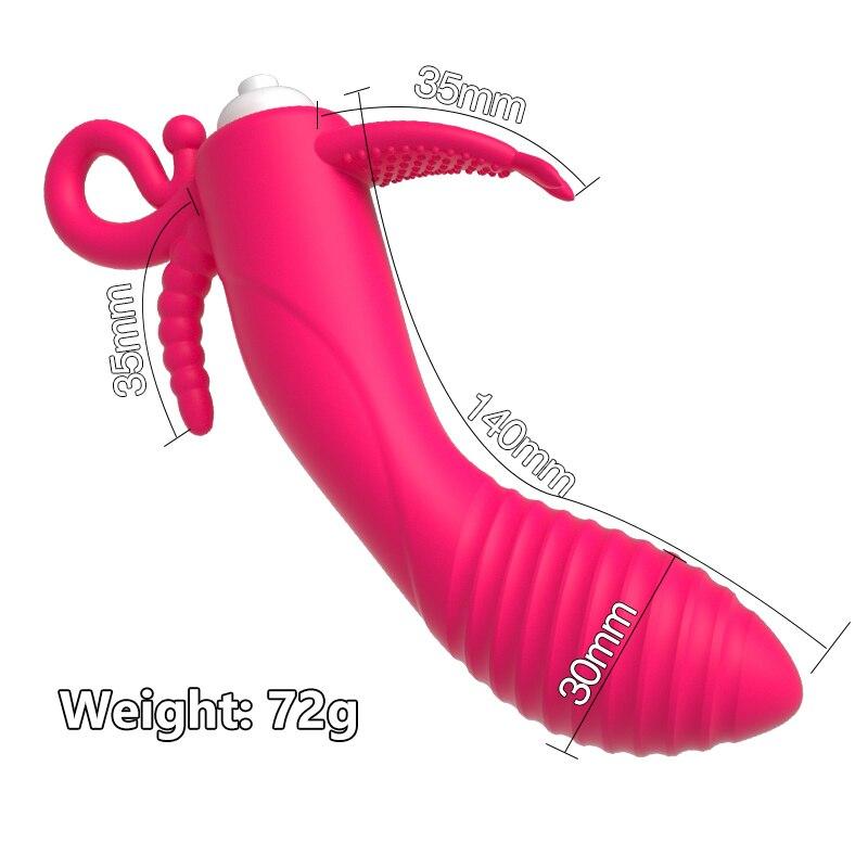 10rychlostní prstový vibrátor klitorisální masážní přístroj se stimulací bodu G Dámské masturbační dildo vibrátor Sexuální hračky pro dospělé