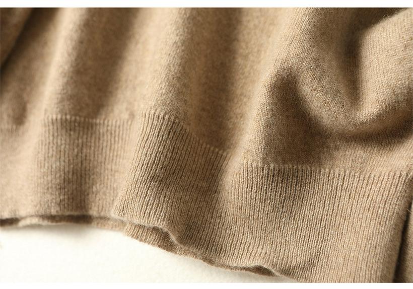 2026 Autumn-Winter Women's Half-Zip Pure Wool Loose Knit Sweater