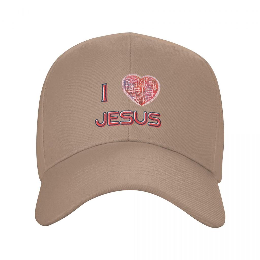 I Love Jesus God Cross Print Baseball Caps Fashion Men Women Hats Adjustable Cap Streetwear Baseball Hat Casquette