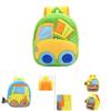 Entzückender Kinder Plüschrucksack mit Cartoon Bagger Design für Kleinkinder und Kindergarten