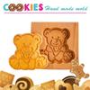 Cookie Molds for Baking Wooden Cookie Cutter 3D Gingerbread Cookies Moulds Press Cake Embossing Pumkin Bakery Gadgets Stamps