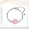 Stylish and Sophisticated Double-sided Four-leaf Clover Bracelet Women's Titanium Steel Bracelet