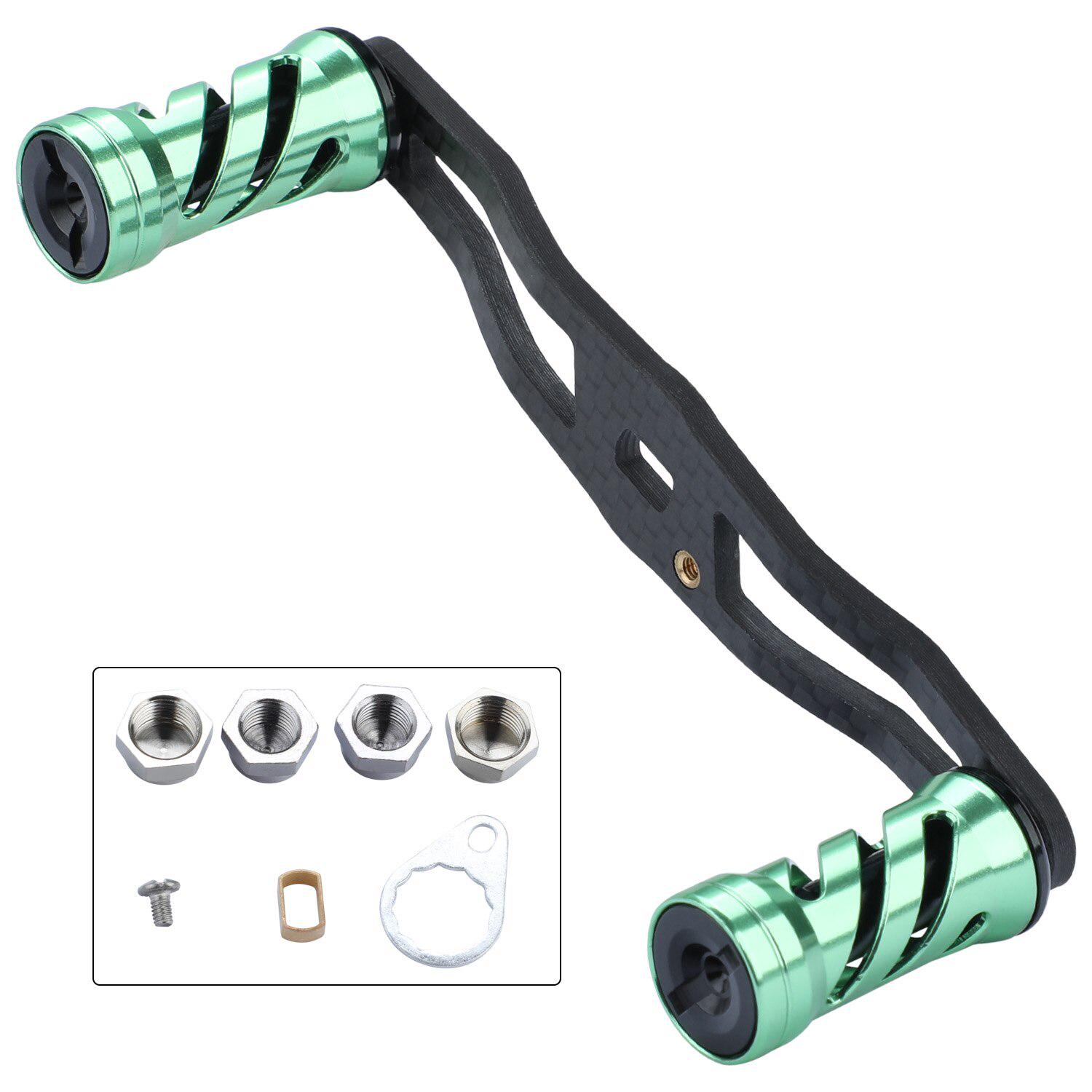 

Ручка для рибальської котушки Sougayilang Ручка з вуглецевого волокна для закидання рибальської котушки Аксесуари для риболовлі зелений