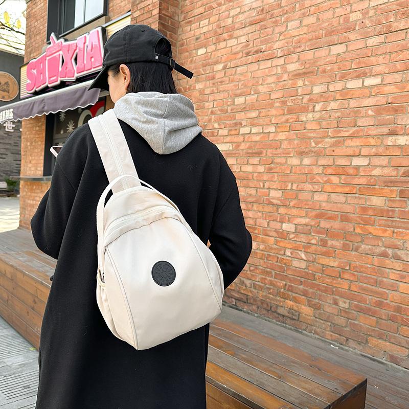 Schoolbag Fashion Casual Versatile Women's Lightweight Shoulder Bag 1011 Spring New Multifunctional Large Capacity Crossbody Backpack